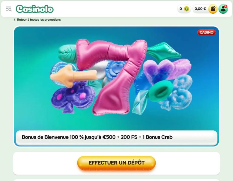 Casinolo Casino bonus bienvenue