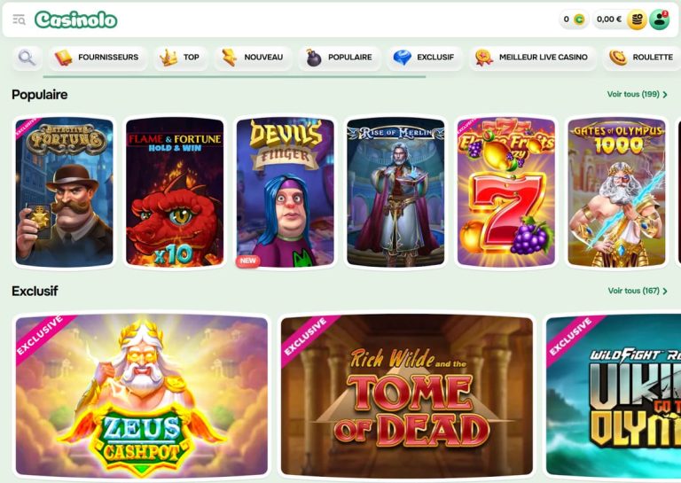 Casinolo Casino machines à sous